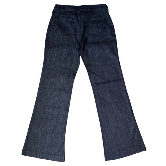 Old Navy Y2K Preppy Bootcut Dark Wash Jeans Sz 2 Low Rise - Picture 2 of 8